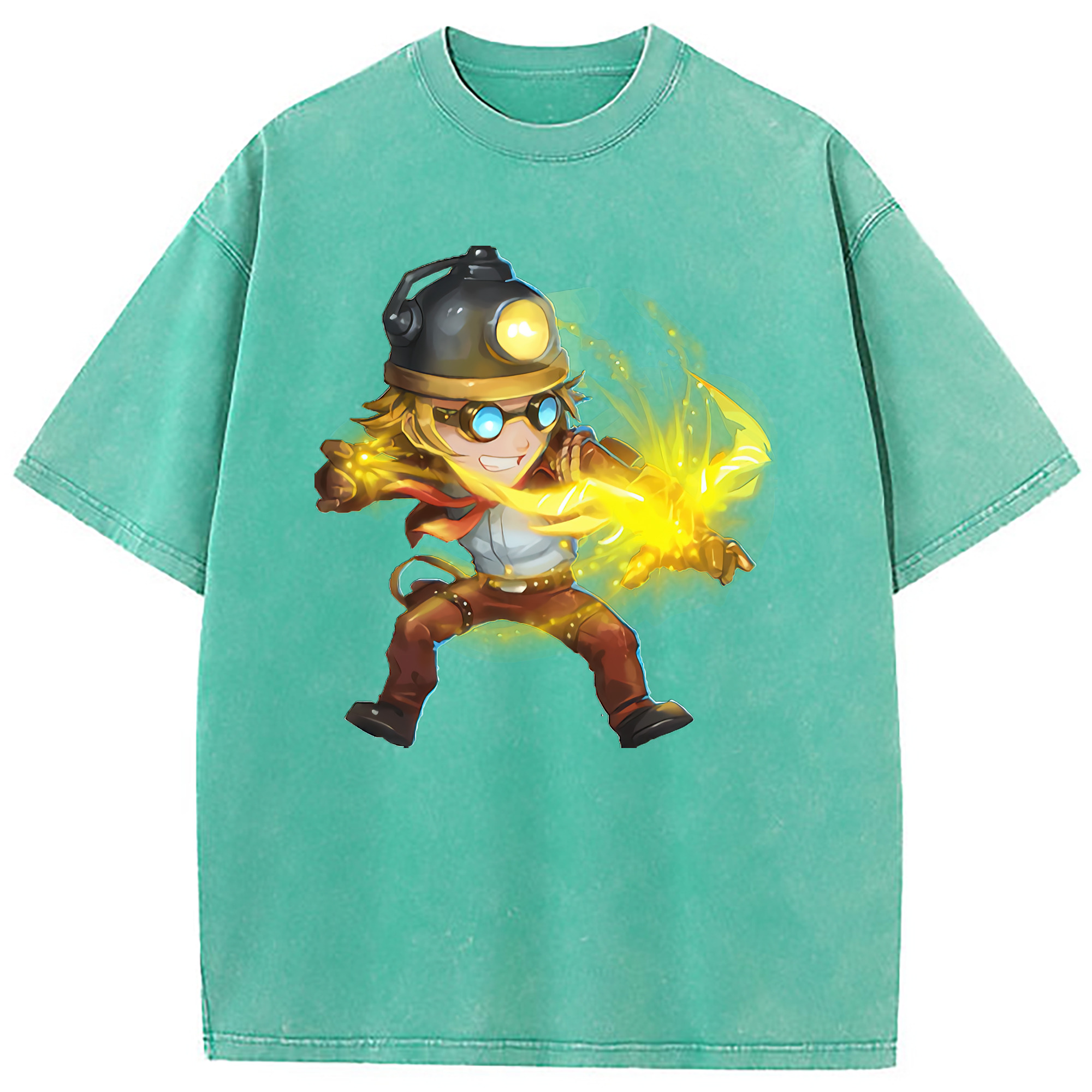 （画像用） リーグ・オブ・レジェンド League of Legends LOL 綿100% ヴィンテージ風 半袖Tシャツ（フロントプリント）